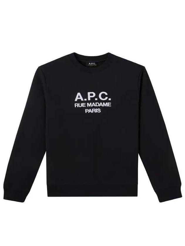 Rufus Embroidery Logo Sweatshirt Black - A.P.C. - BALAAN 2