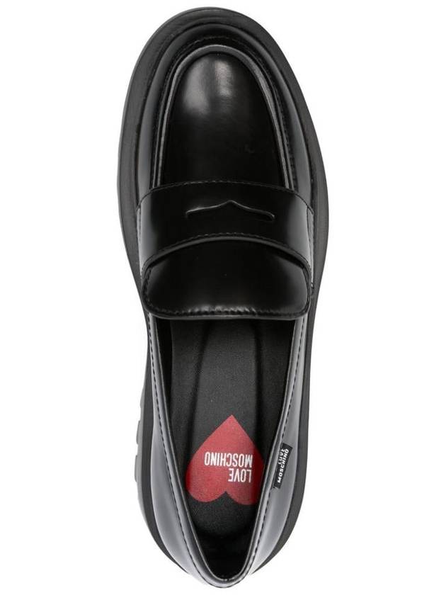 Love Moschino Polished Effect Classic Loafers - MOSCHINO - BALAAN 3