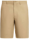 Cotton Gabardine Chino Bermuda Shorts Beige - LACOSTE - BALAAN 1