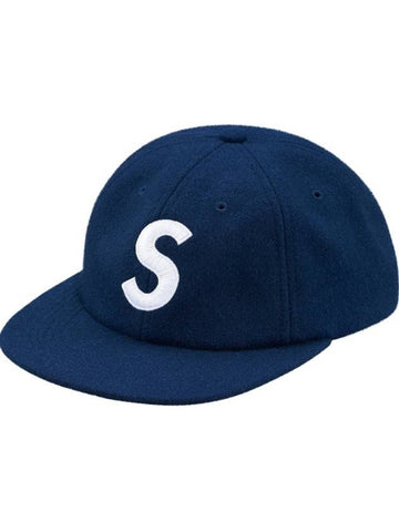 Wool S Logo Camp Cap Navy Wool S Logo 6Panel Camp Cap - SUPREME - BALAAN 1