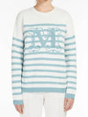 Women's Ragno Striped Knit Top Blue - MAX MARA - BALAAN 3