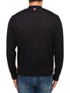 Men's Jersey Stitch V-Neck Cardigan Navy - THOM BROWNE - BALAAN 8