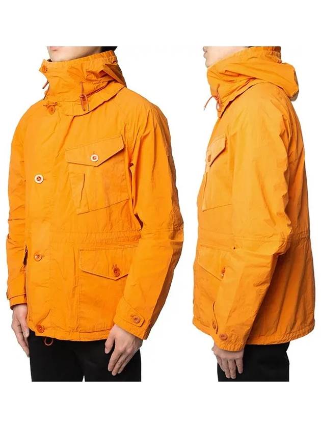 Mid Layer Flap Pocket Hooded Jacket Orange - TEN C - BALAAN 3