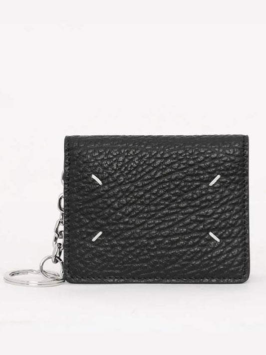 4 Stitch Keyring Card Wallet Black - MAISON MARGIELA - BALAAN 2