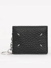 4 Stitch Keyring Card Wallet Black - MAISON MARGIELA - BALAAN 3