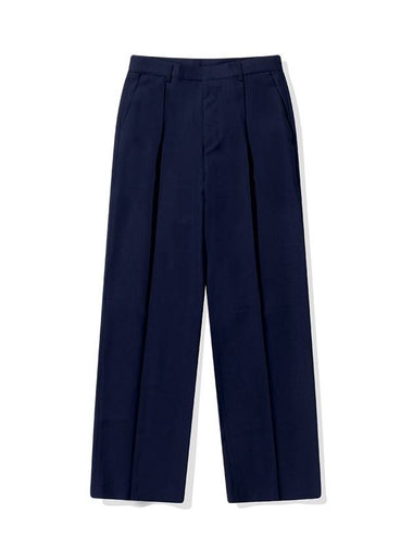 Slim Wide Slacks Navy - BATTRACT - BALAAN 1