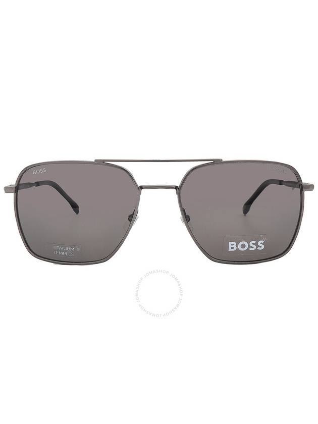 Hugo Boss Polarized Grey Navigator Men's Sunglasses BOSS 1414/S 0R80/M9 57 - HUGO BOSS - BALAAN 1