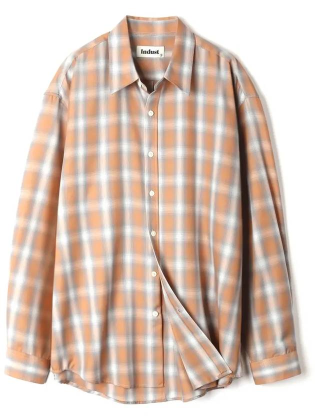 Four Seasons Ombre Check ShirtOrange - INDUST - BALAAN 8