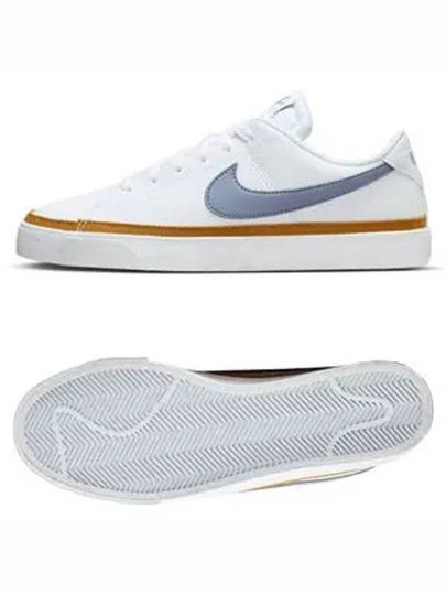 Court Legacy Next Nature Low Top Sneakers White Blue Brown - NIKE - BALAAN 2