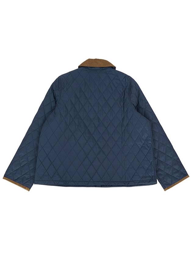 30th Anniversary Riddesdale Crop Quilted Jacket Navy - BARBOUR - BALAAN 3