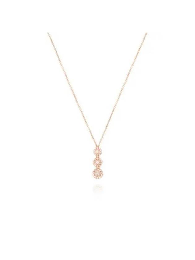 20087227 Margherita three circle 18K pink gold necklace - DAMIANI - BALAAN 4