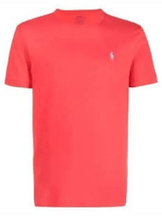 Savings Custom Slim Crew Neck T Shirt Red - POLO RALPH LAUREN - BALAAN 1