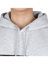 Box Logo Print Cotton Hoodie Grey - MSGM - BALAAN 6