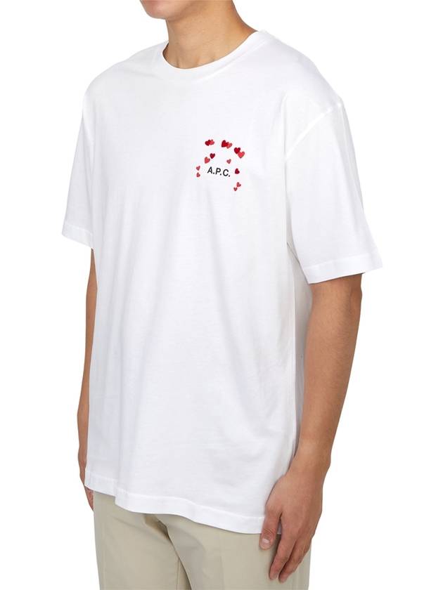 Heart Logo Cotton Short Sleeve T-Shirt White - A.P.C. - BALAAN 3