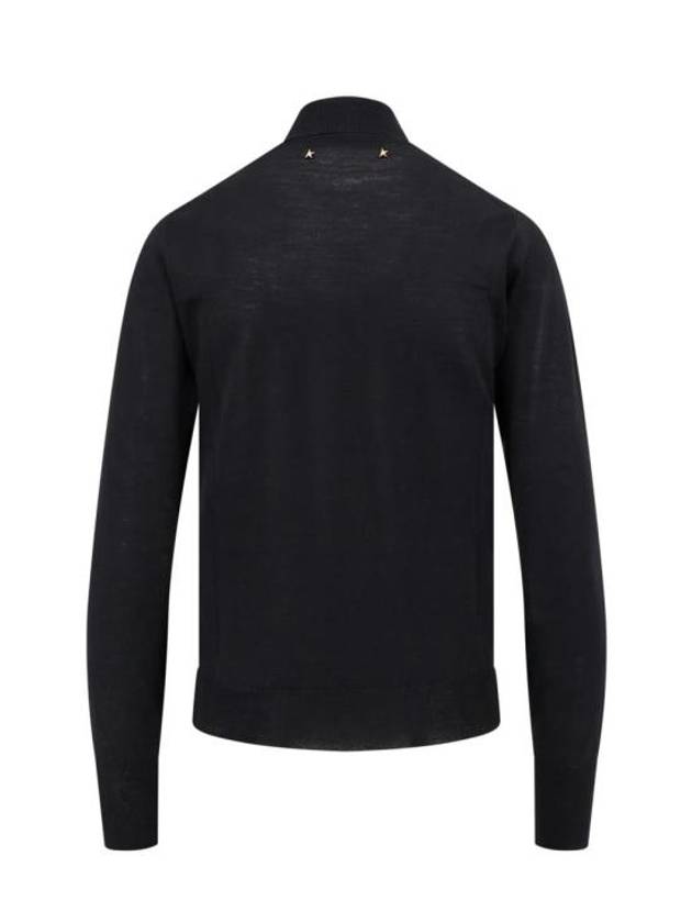 Logo Patch Wool Turtleneck Black - GOLDEN GOOSE - BALAAN 3