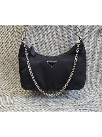 Nylon chain strap hobo bag cross - PRADA - BALAAN 1