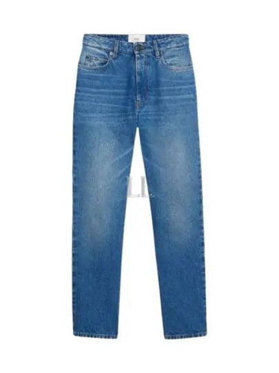 Logo Patch Straight Jeans Blue - AMI - BALAAN 2