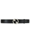 Blondie Blondie Leather Belt Black - GUCCI - BALAAN.