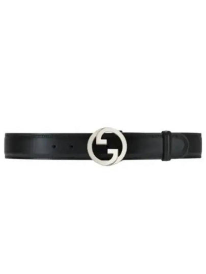 Blondie Leather Belt Black - GUCCI - BALAAN 2