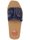 Woody Logo Lace Slippers Navy - CHLOE - BALAAN 5