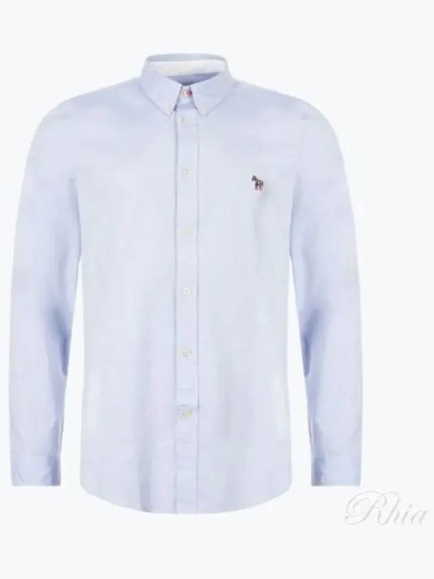 Zebra Patch Long Sleeve Shirt Light Blue - PAUL SMITH - BALAAN 2