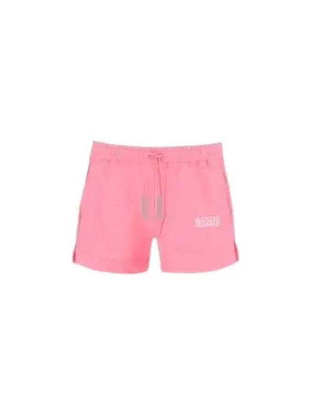 Women's Logo Cotton Banding Sweat Shorts Sugar Plum - GANNI - BALAAN 2