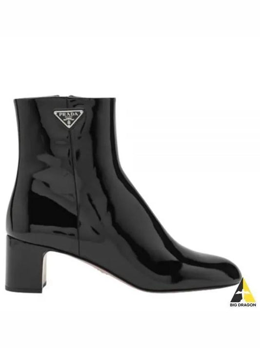 Patent Leather Ankle Boots Black - PRADA - BALAAN 2