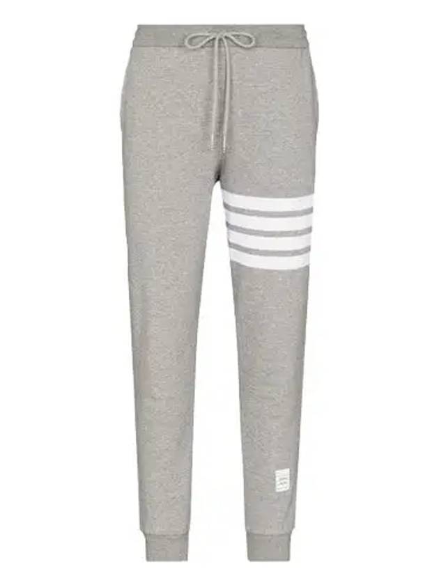 Women's Engineer 4 Bar Cotton Loopback Knit Track Pants Grey - THOM BROWNE - BALAAN 2