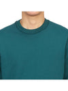 Compass Patch Crew Neck Sweatshirt Bottle Green - STONE ISLAND - BALAAN 7