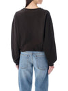 Margo Logo Crop Sweatshirt Faded Black - ISABEL MARANT - BALAAN 4