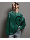 Vintage Washed Signature Round Pullover Green - FFEFF STUDIO - BALAAN 3