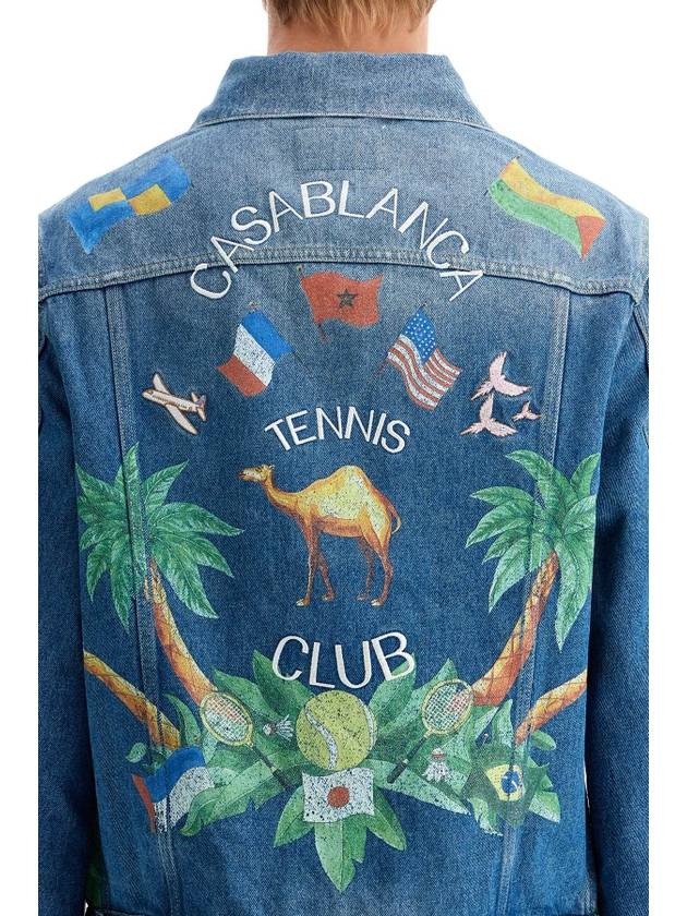 denim tennis club jacket - CASABLANCA - BALAAN 4