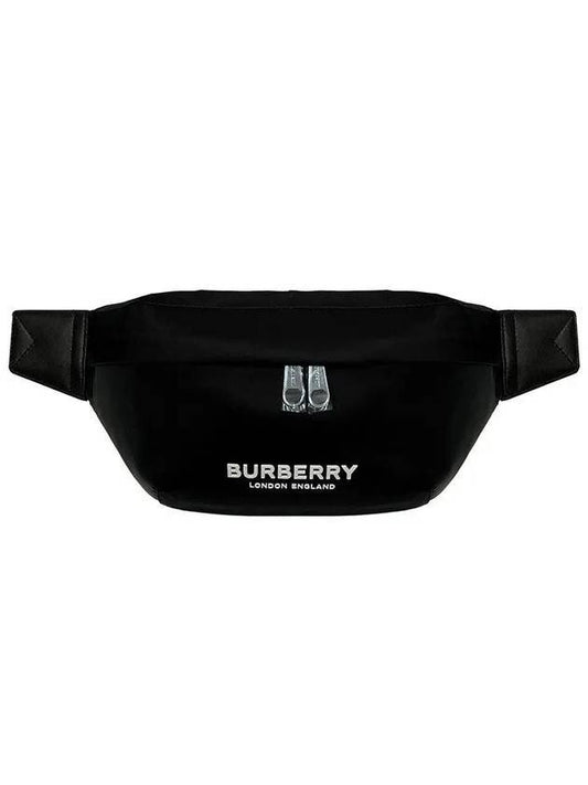 Logo Print Nylon Sonny Bum Belt Bag Black - BURBERRY - BALAAN 1
