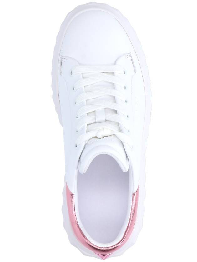 Diamond Maxi F II Nappa Leather Low Top Sneakers White - JIMMY CHOO - BALAAN 6