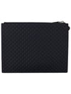 GG Micro Ssima Strap Clutch Bag Black - GUCCI - BALAAN 2