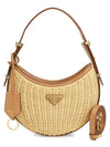 Triangle Logo Arque Shoulder Bag Beige - PRADA - BALAAN 2