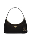 Re-Edition 2005 Saffiano Trimming Re-Nylon Shoulder Bag Black - PRADA - BALAAN 1