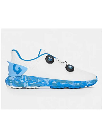 Men's G Drive Perforated TPU Camo Spikeless White Blue - G/FORE - BALAAN 2