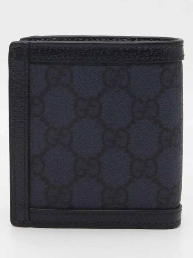 Ophidia GG Canvas Half Wallet Blue - GUCCI - BALAAN 3