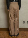 Lip Trousers Pants Brown - UNALLOYED - BALAAN 5