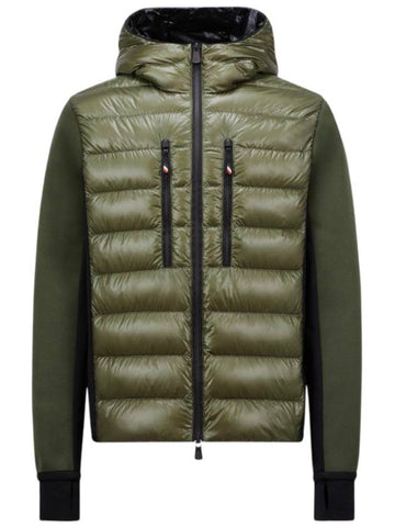 Men s Padded Hooded Zip Up Green - MONCLER - BALAAN 1