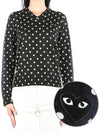 Polka Dot Print Knit Top Black - COMME DES GARCONS PLAY - BALAAN.