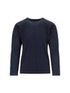 Pleated Long Sleeve T-Shirt Navy - ISSEY MIYAKE - BALAAN 2