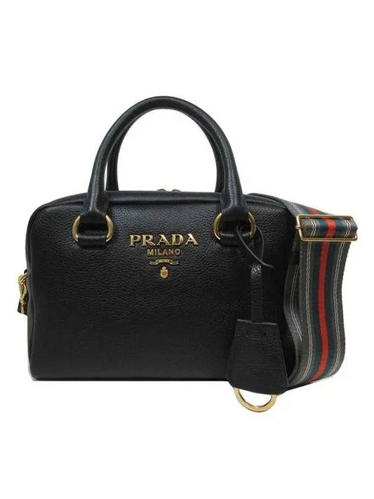 Women s Vitello Shoulder Bag 1BB108 2E8K F0002 - PRADA - BALAAN 2