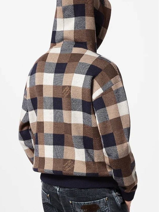 1AFXJY Damier cashmere and wool blend hoodie - LOUIS VUITTON - BALAAN 2