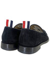 Women's Varsity Suede Penny Loafers Black - THOM BROWNE - BALAAN 8