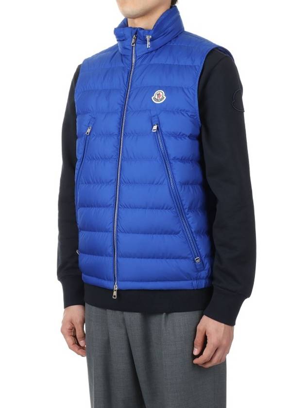 Albyt Padded Down Vest Blue - MONCLER - BALAAN 4