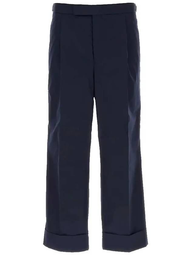 Typewriter Fit 5 Slacks Blue - THOM BROWNE - BALAAN 3