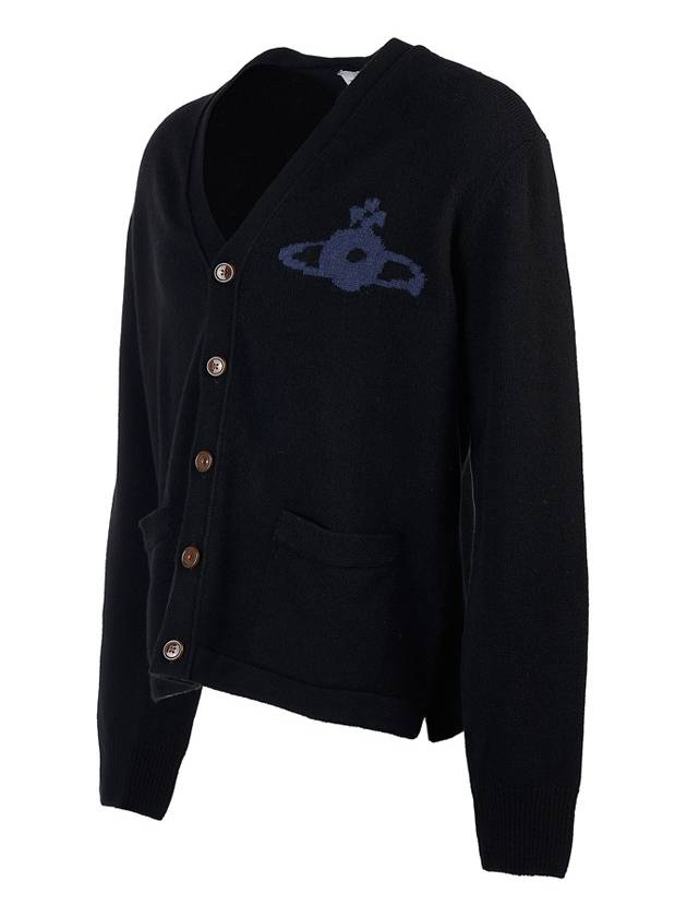 Alex Sphere Intarsia Cardigan Black - VIVIENNE WESTWOOD - BALAAN 3