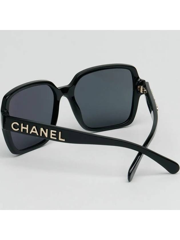 Eyewear Side Logo Square Sunglasses Black A71305 X08101 S2214 - CHANEL - BALAAN 5